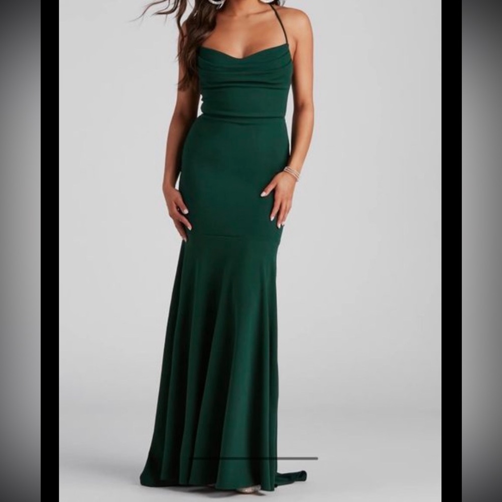 Windsor green maxi dress